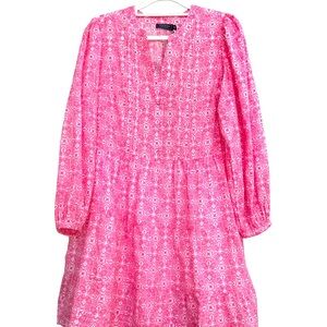 [NWT] Vineyard Vines Pink Patterned Casual Dress - Size: XS